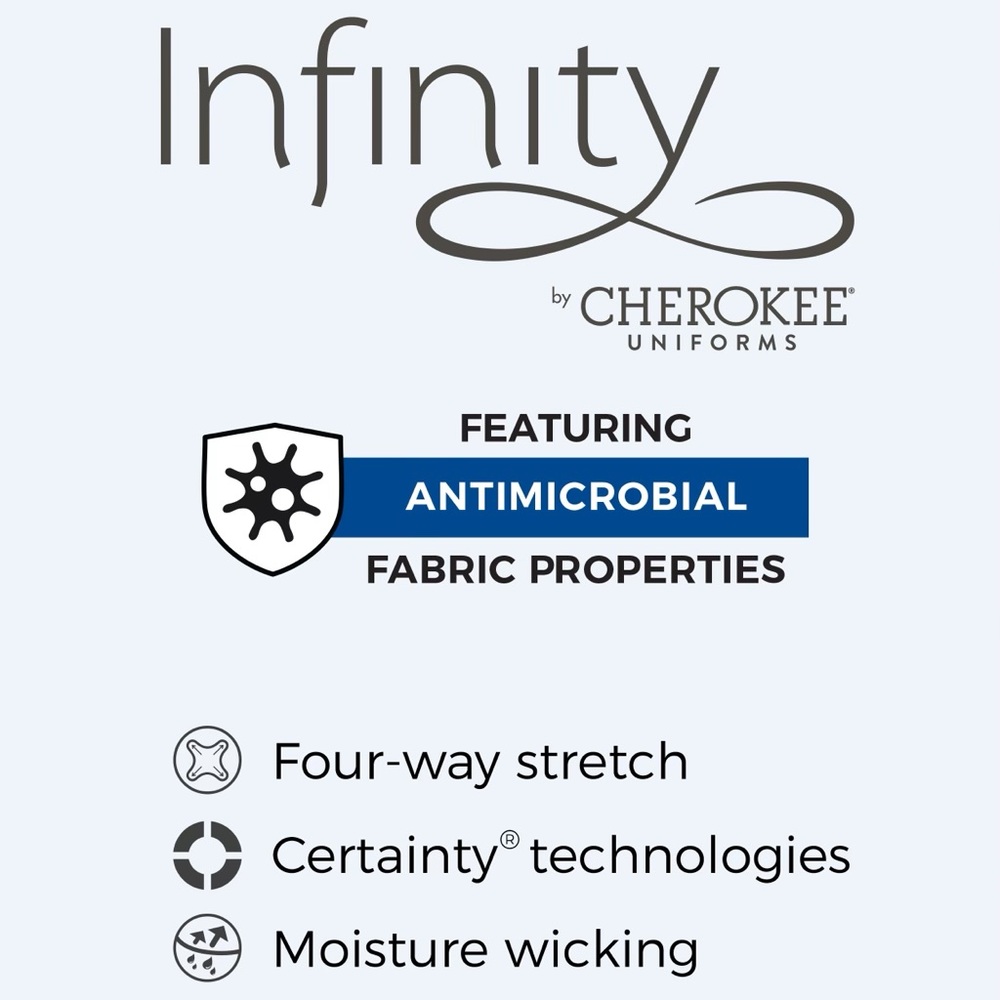 Infinity By Cherokee Straight Leg Drawstring Cargo Scrub Pants | SP - Picture 4 of 10